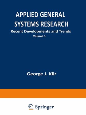 cover image of Applied General Systems Research